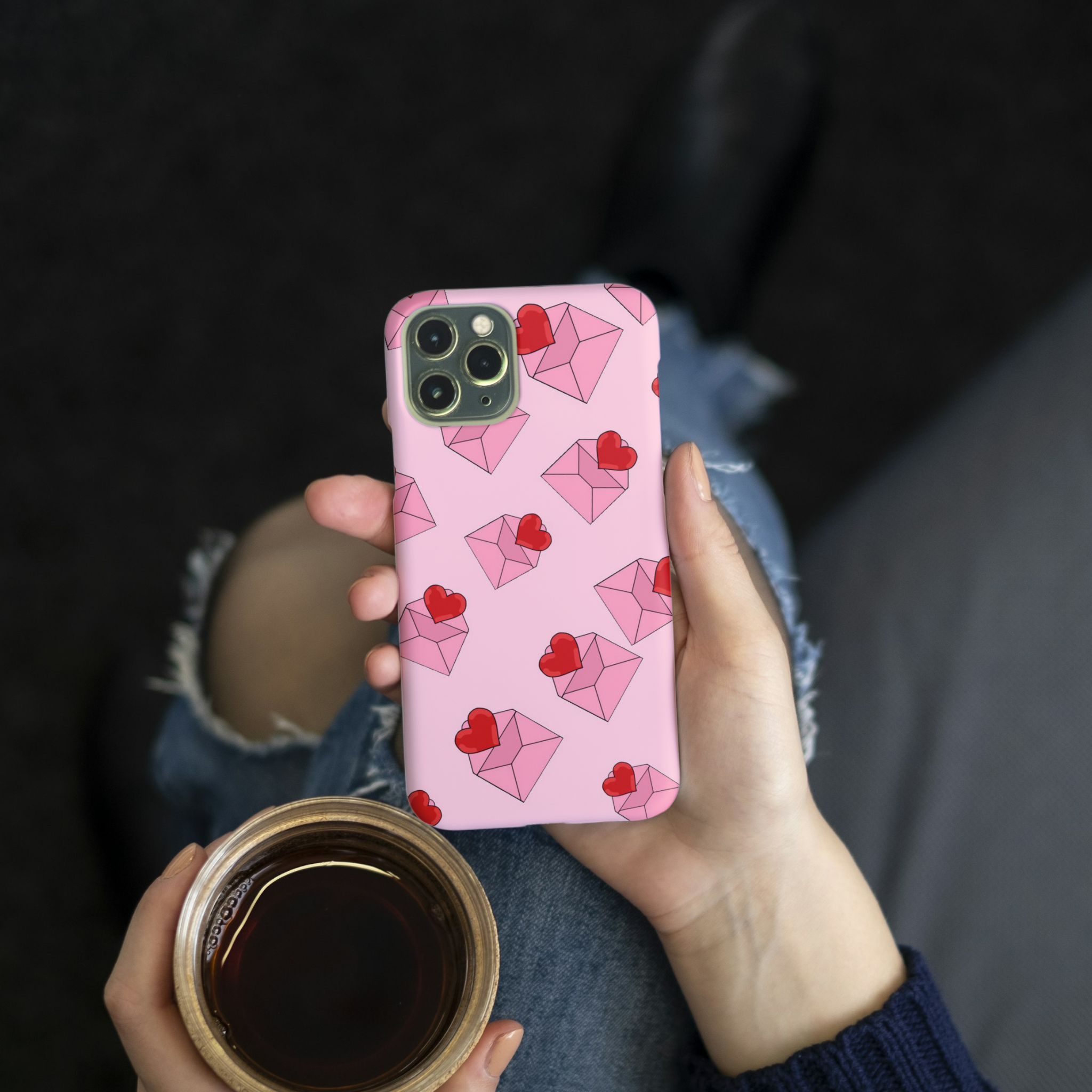 Tender Pink Love iPhone Case